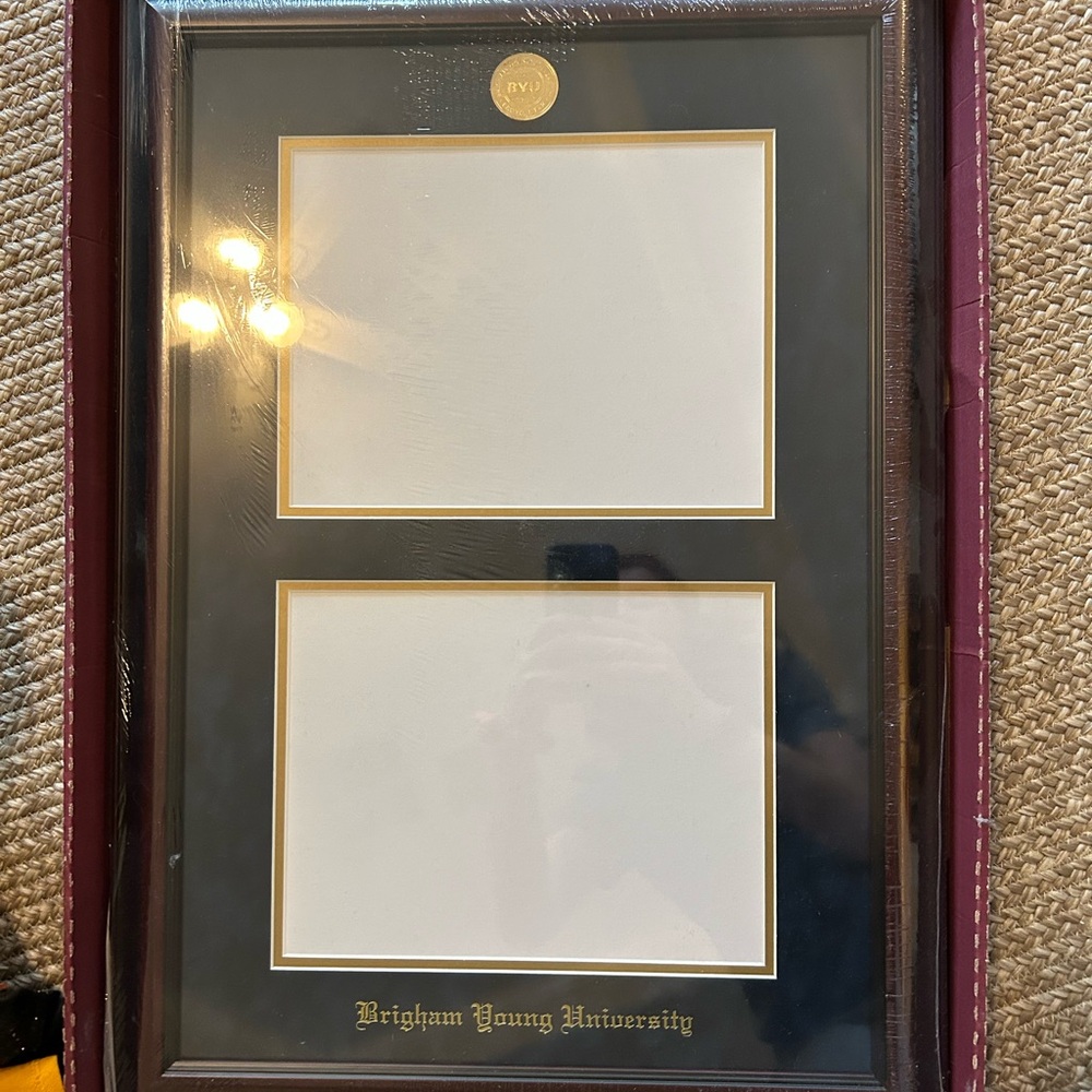 Double diploma frame BYU